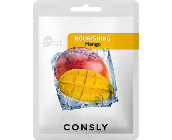 CONSLY Mango Nourishing Mask Pack - Питательная тканевая маска с экстрактом манго 20 мл
