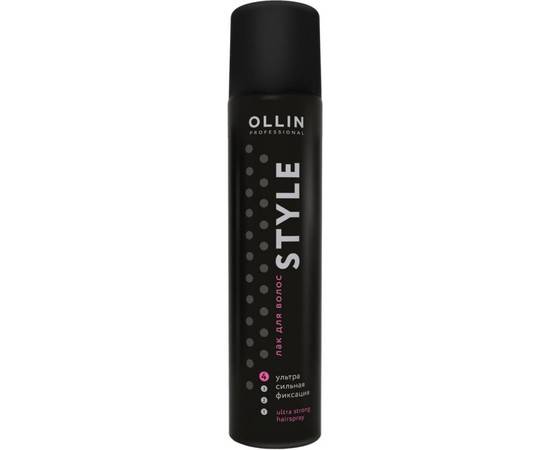 OLLIN Style Ultra Strong Hairspray - Лак для волос ультрасильной фиксации 500 мл, Объём: 500 мл