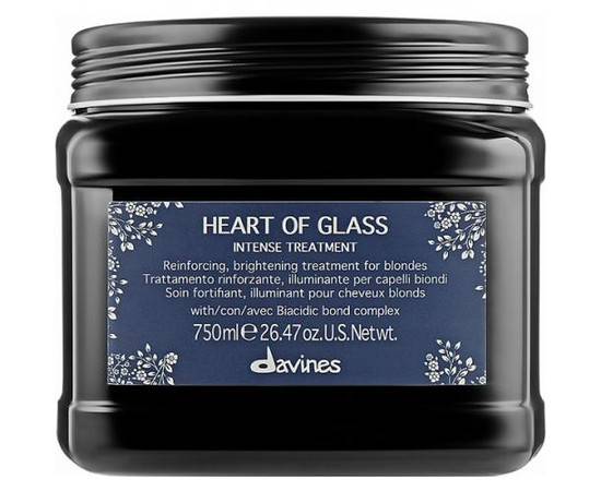 Davines Heart Of Glass Intense Treatment - Интенсивный уход для защиты и сияния блонд 750 мл, Объём: 750 мл