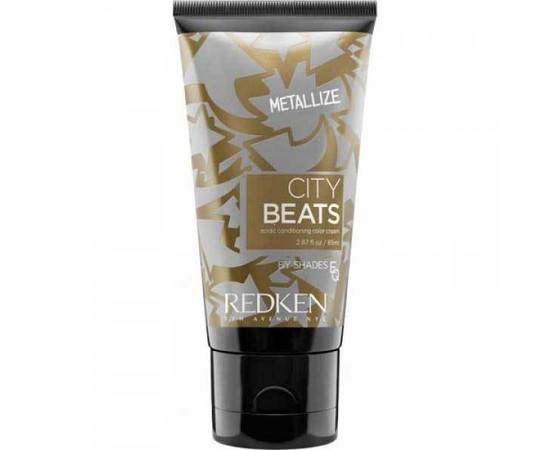 Redken City Beats Color Crem Gold Metallic - Крем для волос с тонирующим эффектом ярких цветов золотой металлик 85 мл