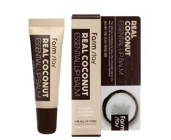 FarmStay Real Coconut Essential Lip Balm - Бальзам для губ с экстрактом кокоса 10 мл