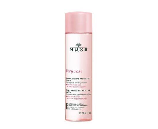 NUXE Very Rose Hidrating Micellar Water - Вода увлажняющая мицеллярная для лица и глаз 3 в 1 200 мл
