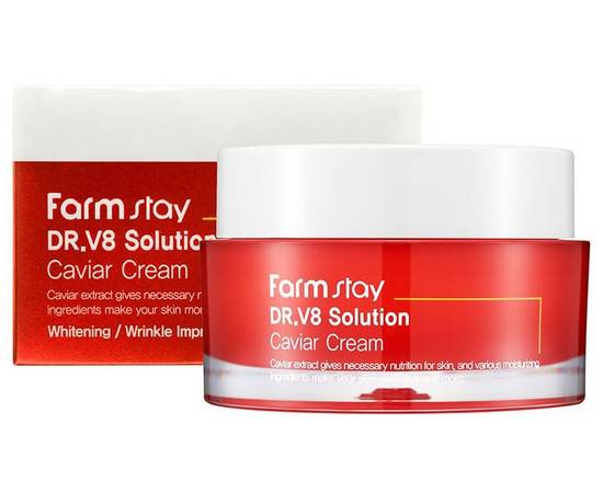 FarmStay Dr-V8 Solution Caviar Cream - Крем с экстрактом икры 50 мл