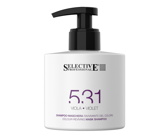 Selective 531 Color-Reviving Mask Shampoo VIOLET - ФИОЛЕТОВЫЙ Шампунь-маска для возобновления цвета волос 275 мл, Объём: 275 мл