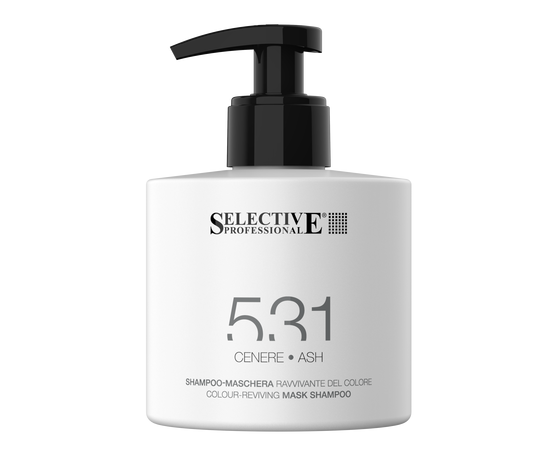 Selective 531 Color-Reviving Mask Shampoo ASH - ПЕПЕЛЬНЫЙ Шампунь-маска для возобновления цвета волос 275 мл, Объём: 275 мл