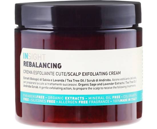 Insight Rebalancing Scalp Exfoliating Cream - Очищающий крем для кожи головы 180 мл