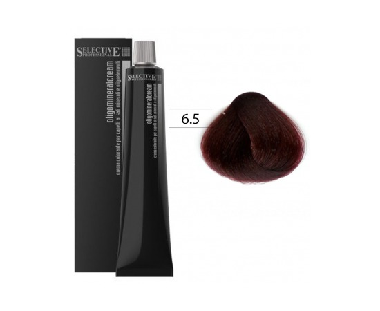 Selective Oligo Mineral Cream 6.5 - тёмный  блондин махагоновый 100 мл