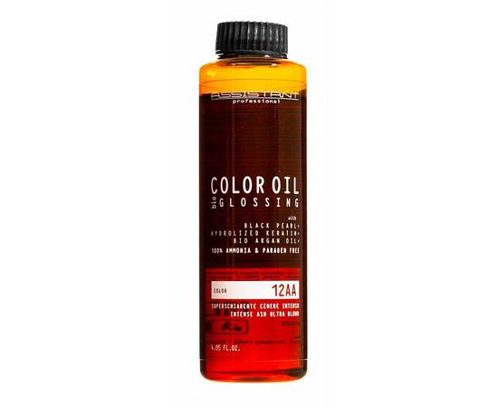 Assistant Professional Color Oil Bio Glossing 12AA - Масло для окрашивания суперблондин пепельный насыщенный 120 мл