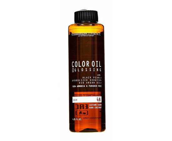 Assistant Professional Color Oil Bio Glossing 4N - Масло для окрашивания темно-каштановый 120 мл