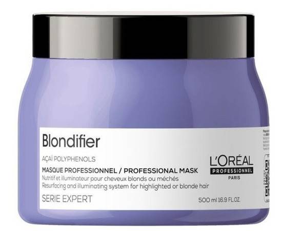 Loreal Blondifier Masque - Маска-сияние для волос восстанавливающая 500 мл, Объём: 500 мл