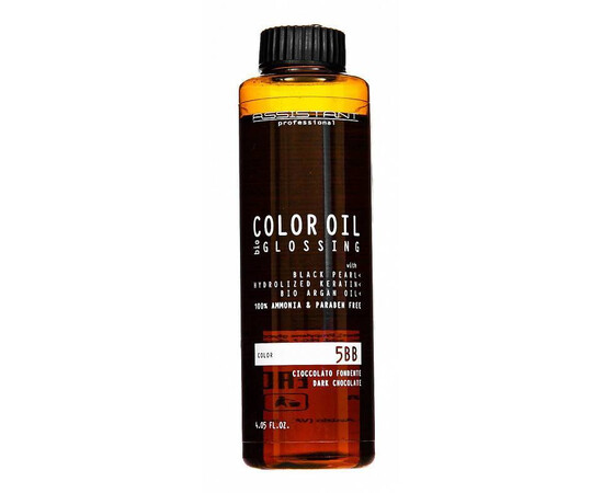 Assistant Professional Color Oil Bio Glossing 5BB - Масло для окрашивания горячий шоколад 120 мл