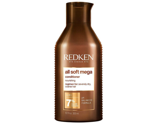 Redken All Soft Mega Conditioner - Кондиционер с питательным комплексом 300 мл, Объём: 300 мл