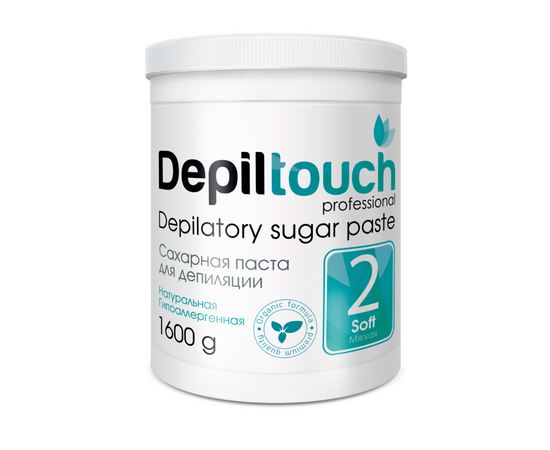 Depiltouch Professional Depilatory Sugar Paste Soft - Сахарная паста для депиляции №2 мягкая 1600 гр, Объём: 1600 гр