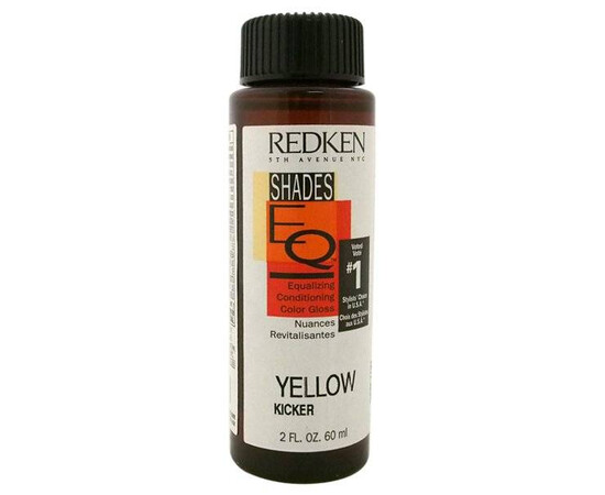 Redken Shades EQ Gloss Yellow Kicker - Ухаживающий краситель-блеск, без содержания базы 60 мл, изображение 2