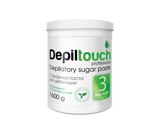 Depiltouch Professional Depilatory Sugar Paste Medium - Сахарная паста для депиляции №3 средняя 1600 гр, Объём: 1600 гр