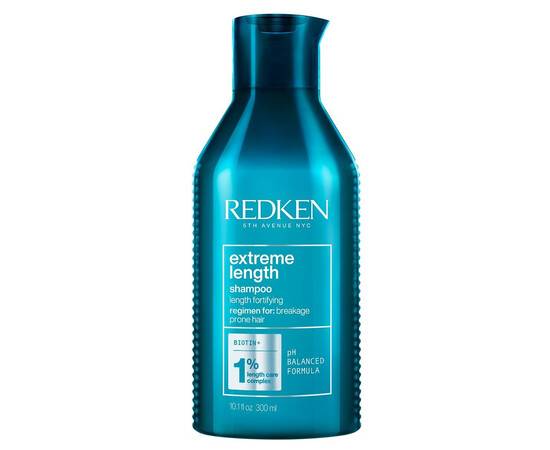 Redken Extreme Length Shampoo - Шампунь с биотином для максимального роста волос 300 мл, Объём: 300 мл