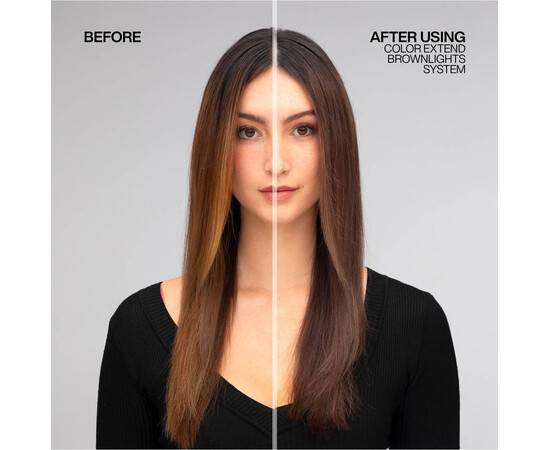 Redken Color Extend Brownlights Shampoo - Нейтрализующий шампунь для тёмных волос 300 мл, изображение 3