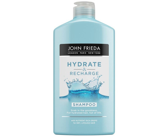 John Frieda Hydrate & Recharge Shampoo - Увлажняющий шампунь для сухих, ослабленных и поврежденных волос 250 мл