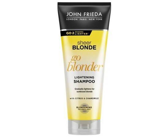 John Frieda Sheer Blond Go Blonder Lightening Shampoo - Шампунь осветляющий для натуральных, мелированных и окрашенных волос 250 мл