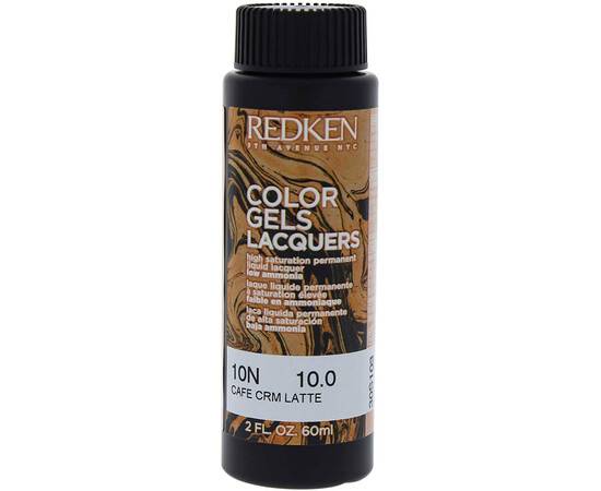 Redken Color Gels Lacquers 10N Cream Latte - Латте 60 мл, изображение 2