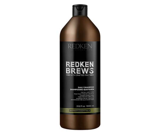 Redken Brews DAILY Shampoo - Шампунь с солодом и протеинам для ежедневного применения 1000 мл, Объём: 1000 мл