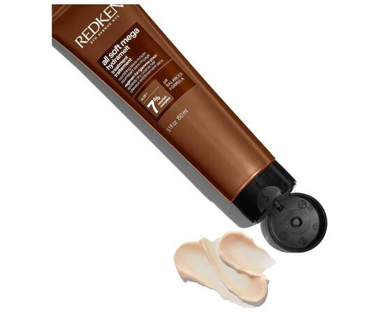 Redken All Soft Mega Hydramelt Cream - Несмываемый уход для интенсивного питания и смягчения очень сухих и ломких волос 150 мл, изображение 2