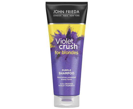John Frieda Sheer Blonde Violet Crush Purple Shampoo - Шампунь с фиолетовым пигментом для нейтрализации желтизны светлых волос 250 мл