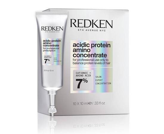 Redken Acidic Protein Amino Concentrate - Концентрированный бондинг-уход для всех типов поврежденных волос 10 х 10 мл