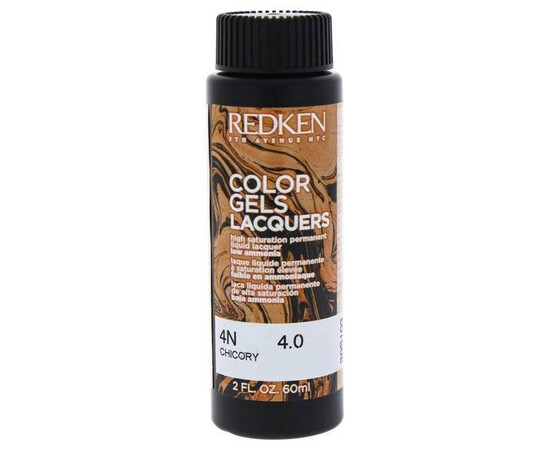 Redken Color Gels Lacquers 4N Chicory - Цикорий 60 мл, изображение 2
