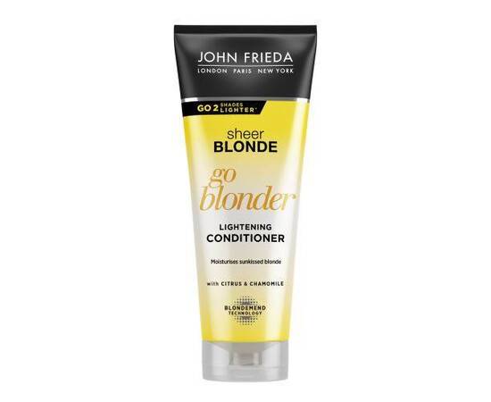 John Frieda Sheer Blonde Go Blonder Lightening Conditioner - Кондиционер осветляющий для натуральных, мелированных и окрашенных волос 250 мл