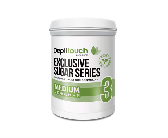 Depiltouch Professional Exclusive Sugar Series Medium - Сахарная паста для депиляции (Средняя 3) 1600 гр, Объём: 1600 гр
