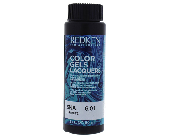 Redken Color Gels Lacquers 6NA Granite - Перманентный краситель-лак 60 мл, изображение 2