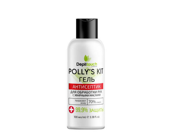 Depiltouch Professional «Polly's Kit» - Гель-антисептик для обработки рук с эфирными маслами 100 мл