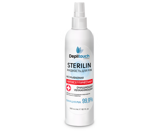 Depiltouch Professional Sterilin - Жидкость для рук очищающая «Стерилин» 300 мл