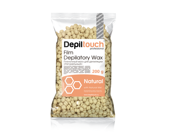 Depiltouch Professional Natural - Пленочный воск в гранулах с натуральным воском 200 гр, Объём: 200 гр