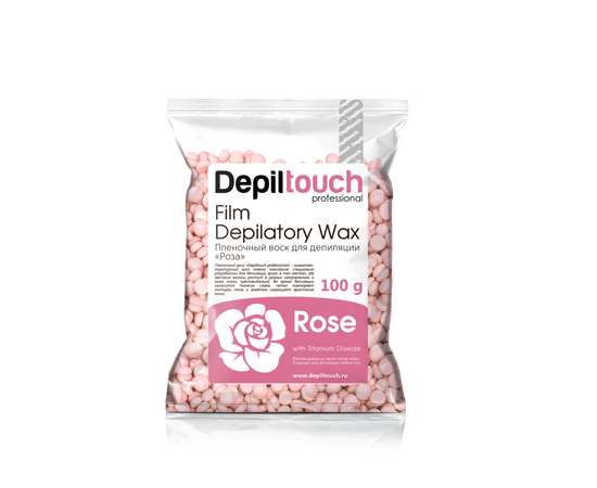 Depiltouch Professional Rose - Пленочный воск в гранулах с ароматом розы 100 гр, Объём: 100 гр