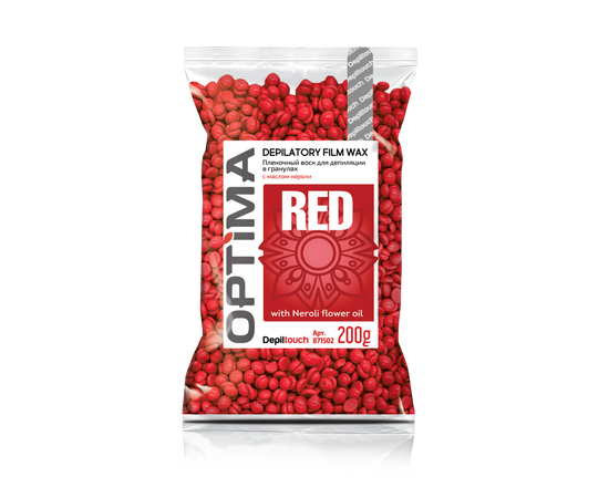 Depiltouch OPTIMA RED - Пленочный воск для депиляции в гранулах «RED» 200 гр, Объём: 200 гр