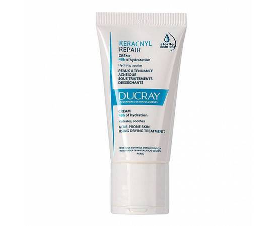 DUCRAY Keracnyl Cream 48h Of Hydration - Восстанавливающий крем для проблемной кожи 50 мл