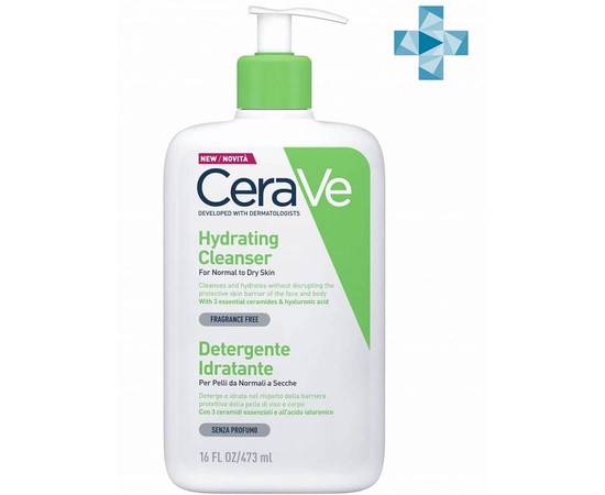 CERAVE Detergente Idratante - Увлажняющий очищающий крем-гель для нормальной и сухой кожи лица и тела детей и взрослых 473 мл, Объём: 473 мл