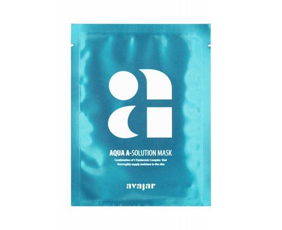 AVAJAR Aqua A-Solution Mask - Увлажняющая тканевая маска для сухой кожи 10 шт