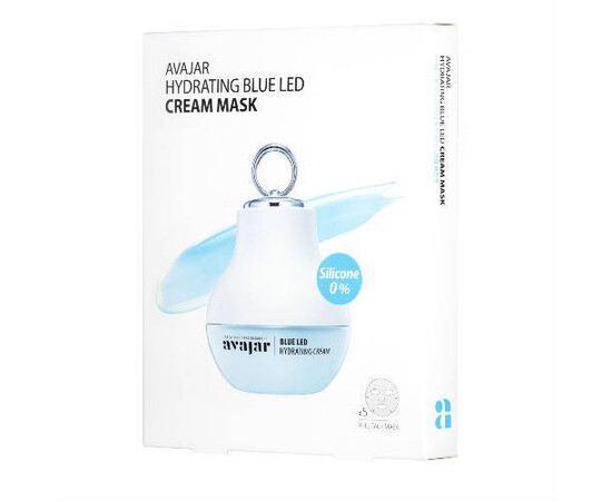 AVAJAR Hydrating Blue Led Cream Mask - Увлажняющая кремовая led маска 5 шт