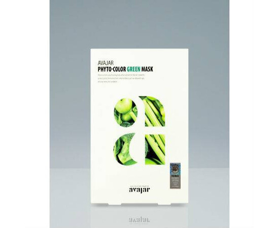 AVAJAR Phyto-Color Green Mask - Успокаивающая и увлажняющая маска 10 шт