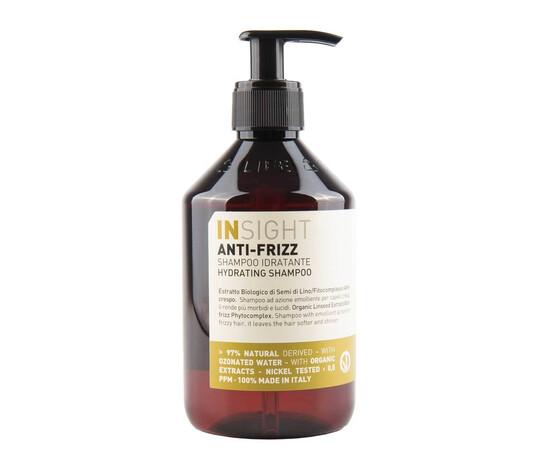 INSIGHT Anti-Frizz Hydrating Shampoo - Разглаживающий шампунь для непослушных волос 400 мл, Объём: 400 мл