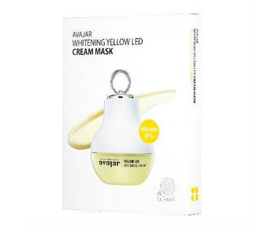 AVAJAR Whitening Yellow Led Cream Mask - Осветляющая кремовая led маска 5 шт