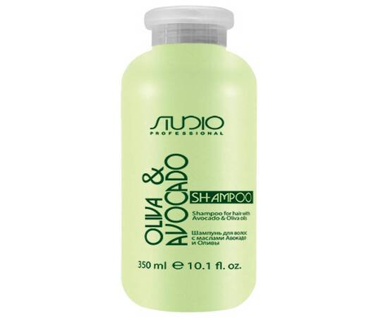 Kapous Studio Olive and Avocado - Шампунь для волос с маслами авокадо и оливы 350 мл, Объём: 350 мл