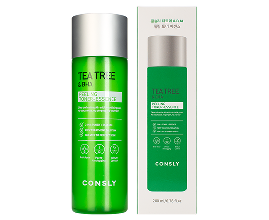 Consly Tea Tree & BHA Peeling Toner-Essence - Отшелушивающий тонер-эссенция с чайным деревом и салициловой кислотой 200 мл