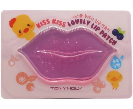 Tony Moly Kiss Kiss Lovely Lip Patch - Гидрогелевые патчи для губ 9 гр