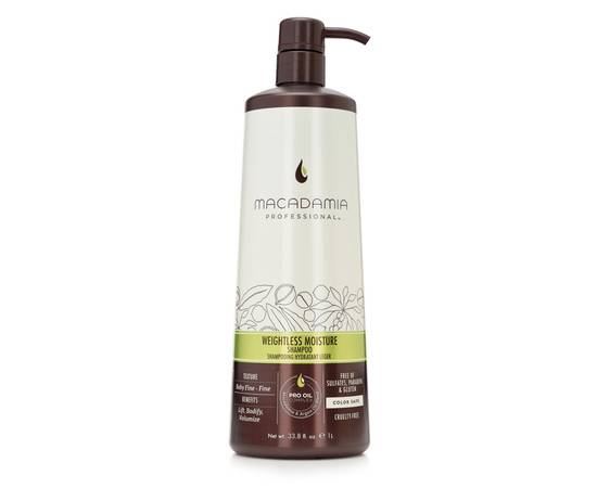 Macadamia Weightless Moisture Shampoo - Шампунь увлажняющий для тонких волос 1000 мл, Объём: 1000 мл