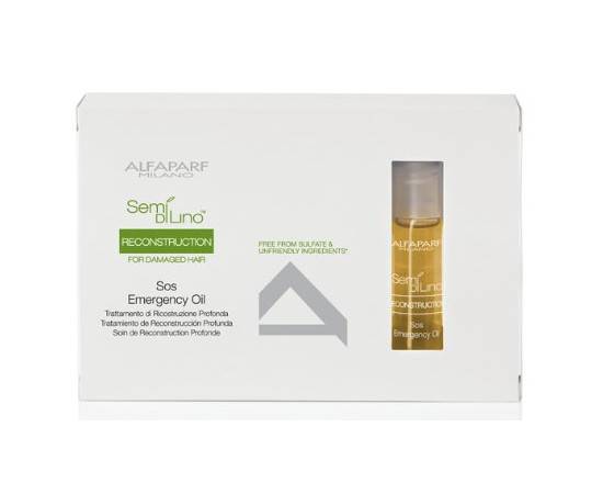ALFAPARF SDL RECONSTRUCTION Sos Emergency Oil - Масло восстанавливающее структуру волос 6 ампул по 13 мл