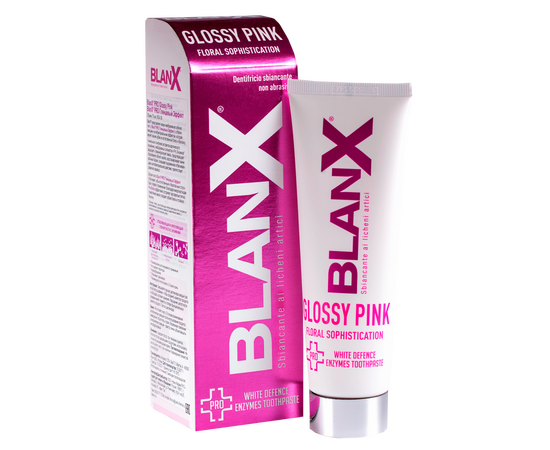 BlanX Pro Glossy Pink - Зубная паста глянцевый эффект 75 мл, Объём: 75 мл